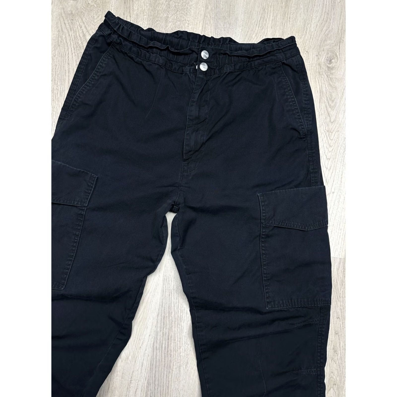 Carhartt Wip Carhartt WIP Mens Denver Cargo Jogger Pants L Black Cotton Cargo Pocket Denim Size US 33 - 6 Thumbnail