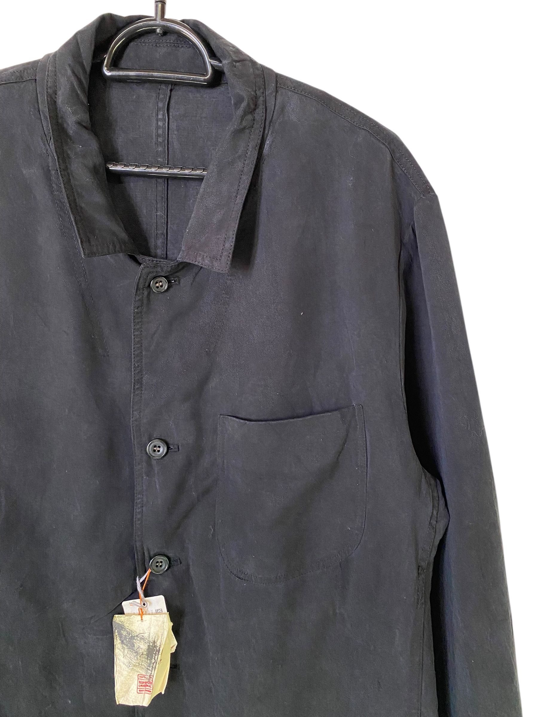 Japanese Brand × Vintage 90s Omori Planning Tencel chore jacket Size US M / EU 48-50 / 2 - 4 Thumbnail