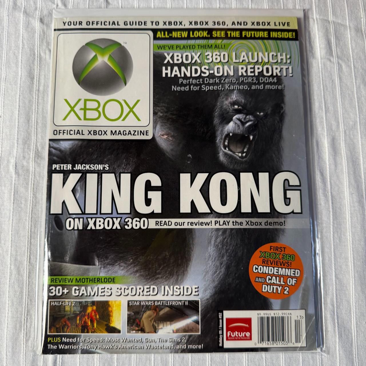 Other VTG XBOX Magazine Holiday #52 2005 King Kong 360 w/ Poster Size ONE SIZE - 12 Thumbnail