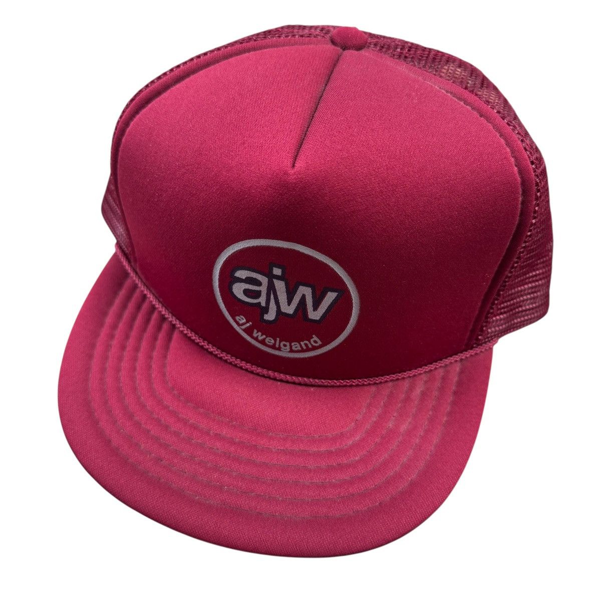 Vintage vintage 80s Burgundy trucker hat Size ONE SIZE - 2 Thumbnail