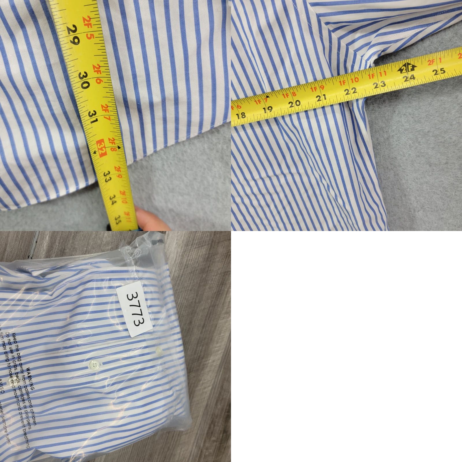Brooks Brothers BROOKS BROTHERS SHIRT Men 16.5 6/7 Blue White Striped NON IRON Dress Casual Shirt Size US XL / EU 56 / 4 - 8 Thumbnail
