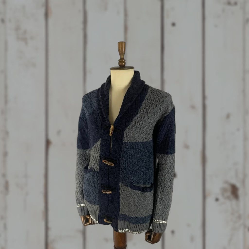Desigual Desigual Cardigan Sweater Mens Multicolor Acrylic Long Sleeve Button Regular Size M Size US M / EU 48-50 / 2 - 1 Thumbnail