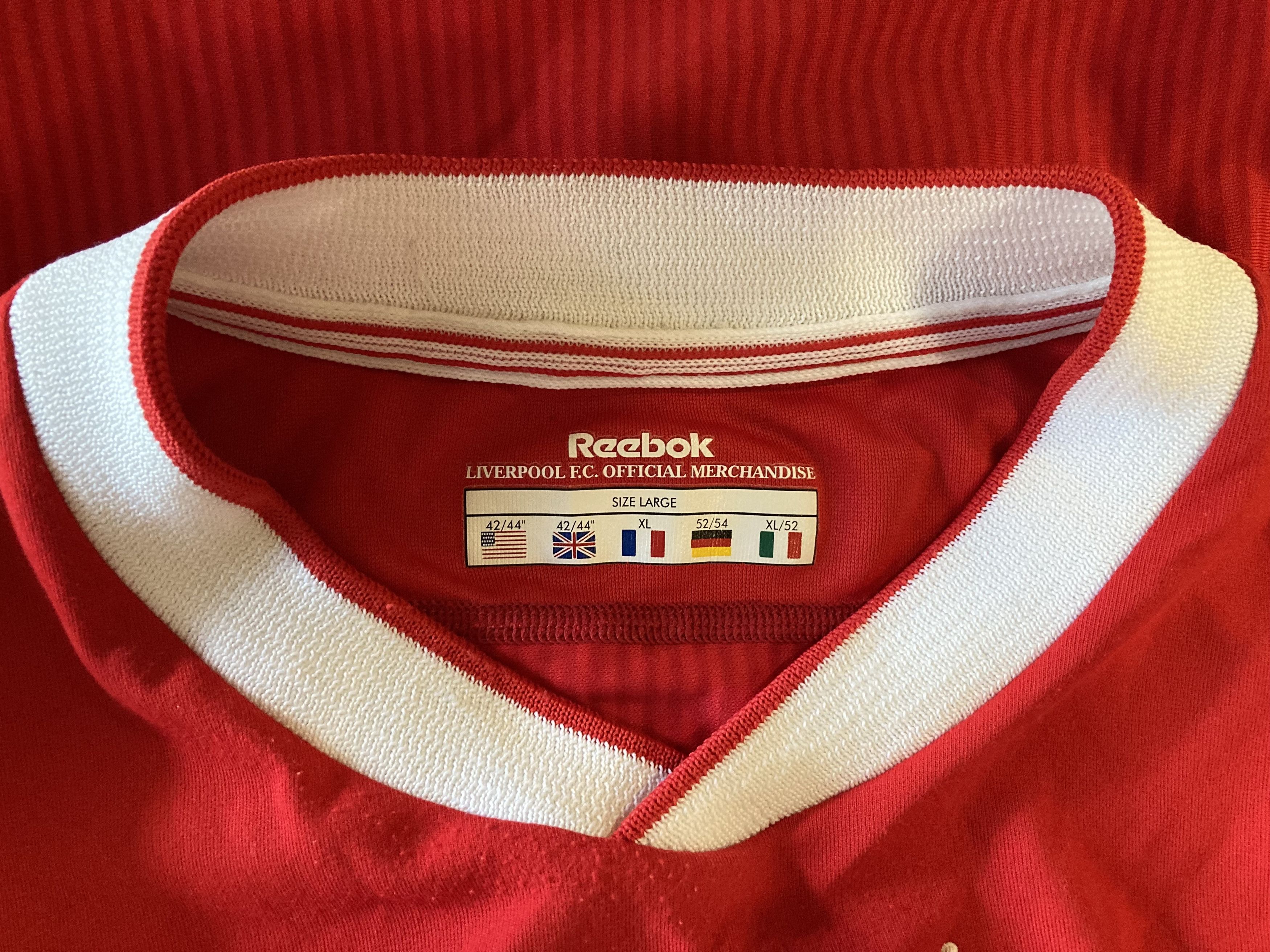 Reebok × Vintage Liverpool Football Jersey Maillot Home Vintage Shirt Reebok Size US XL / EU 56 / 4 - 3 Thumbnail