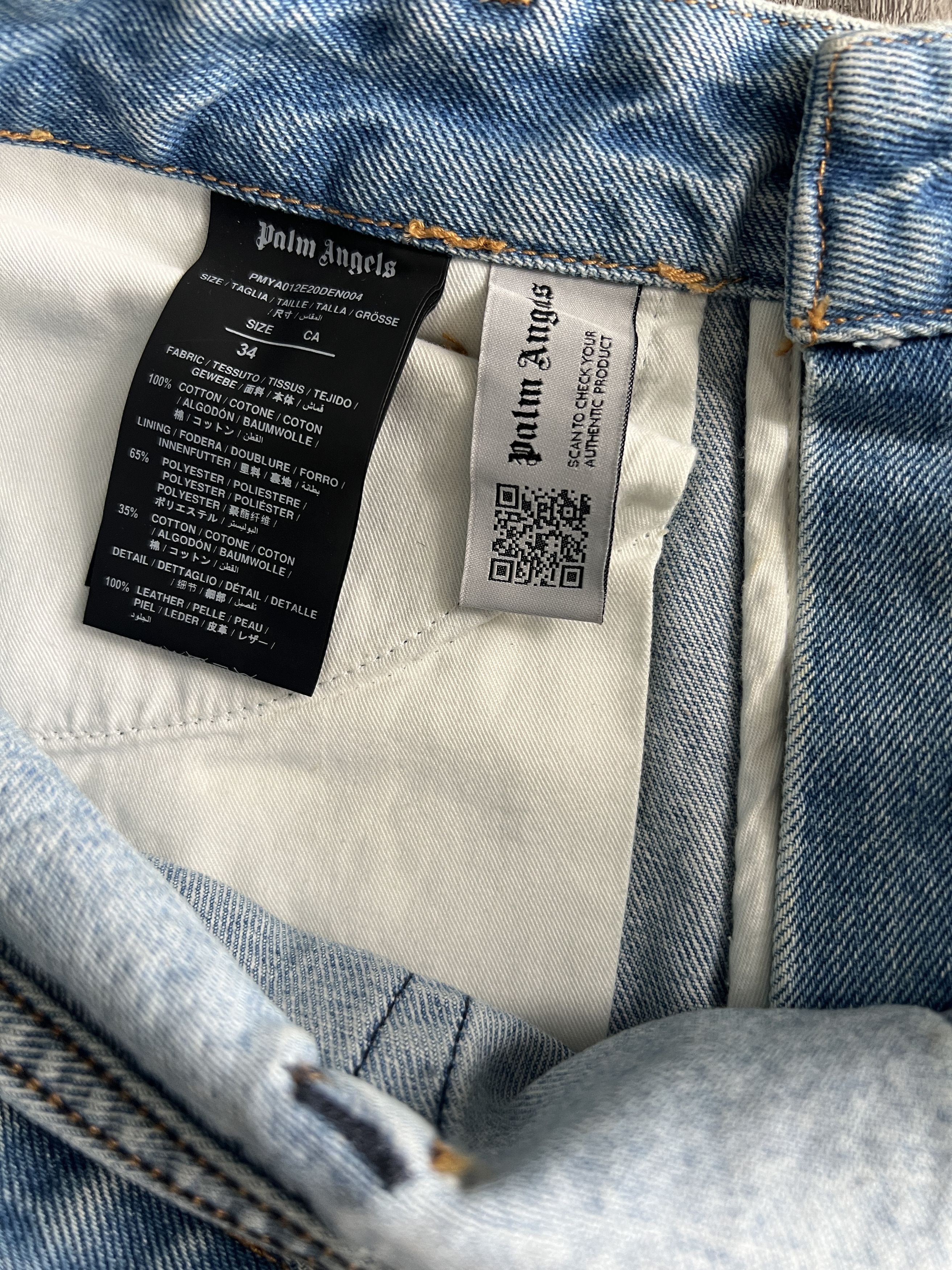 Palm Angels Palm Angels " Paint Splatter "Jeans Slim Fit Size US 34 / EU 50 - 3 Thumbnail