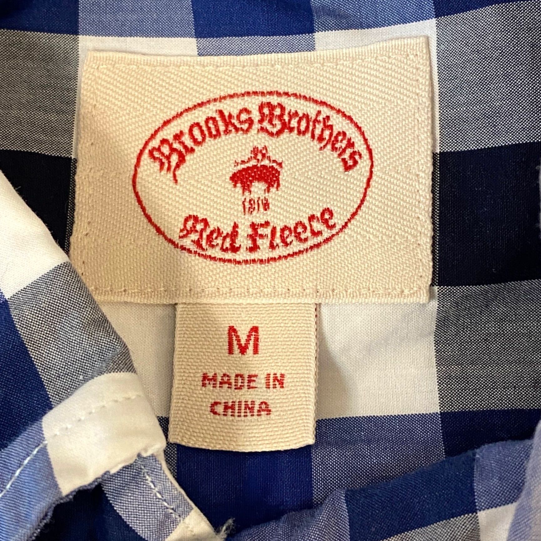 Brooks Brothers Brooks Brothers Shirt mens Medium Button Down Shirt Gingham Check Blue Fleece Adult Medium Sleeve Long Button-Up Casual Mens Shirt Womens? Size US M / EU 48-50 / 2 - 3 Thumbnail