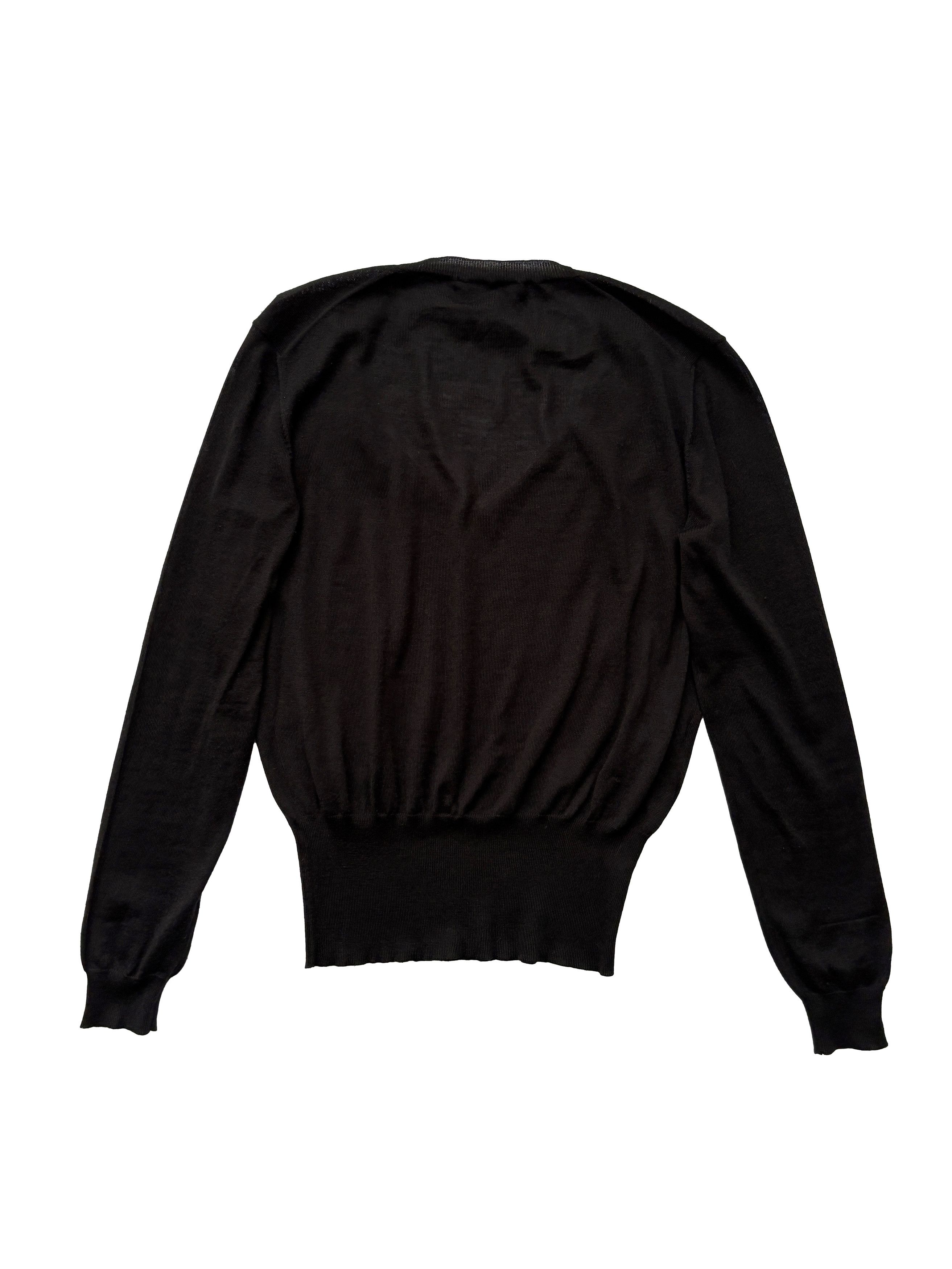 Prada ⚡️QUICK SALE⚡️2016 Prada Black Wool/Silk Knit Sweater Top Size M / US 6-8 / IT 42-44 - 2 Thumbnail