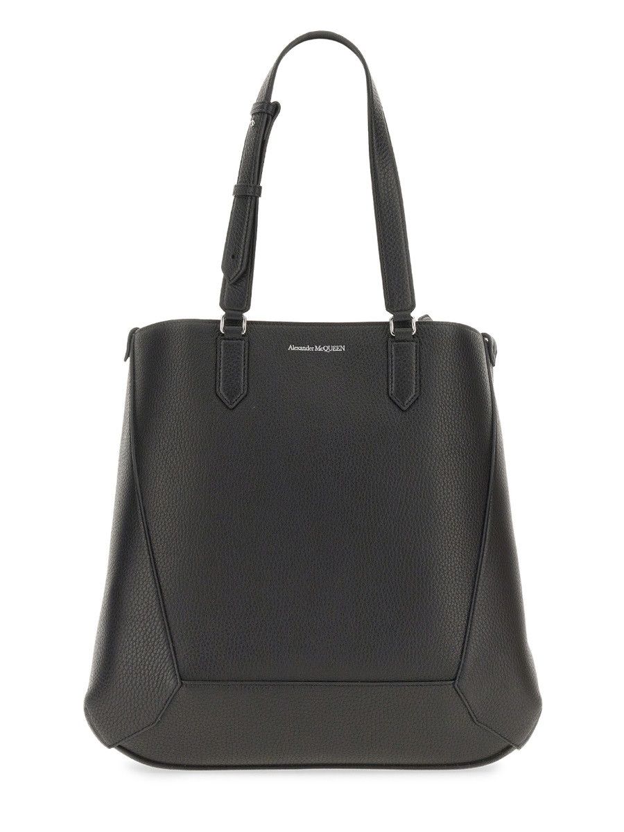 Alexander Mcqueen Tote Bag The Edge - Black, Men's