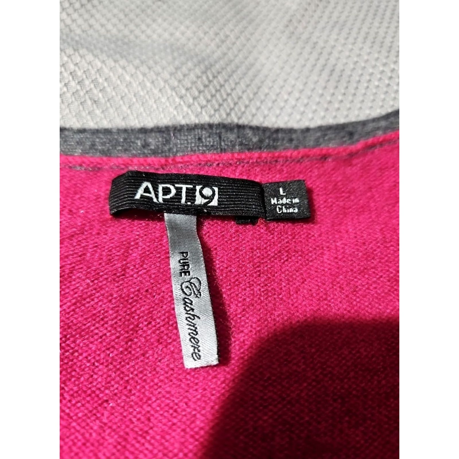 Apt. 9 Apt. 9 Cardigan Womens Large Pink Cashmere Luxury Preppy Sweater Button XL? Size L / US 10 / IT 46 - 6 Thumbnail