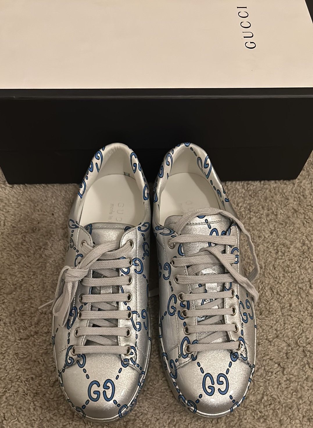Gucci Gucci Ace GG coated sneaker Size US 7.5 / IT 37.5 - 1 Thumbnail