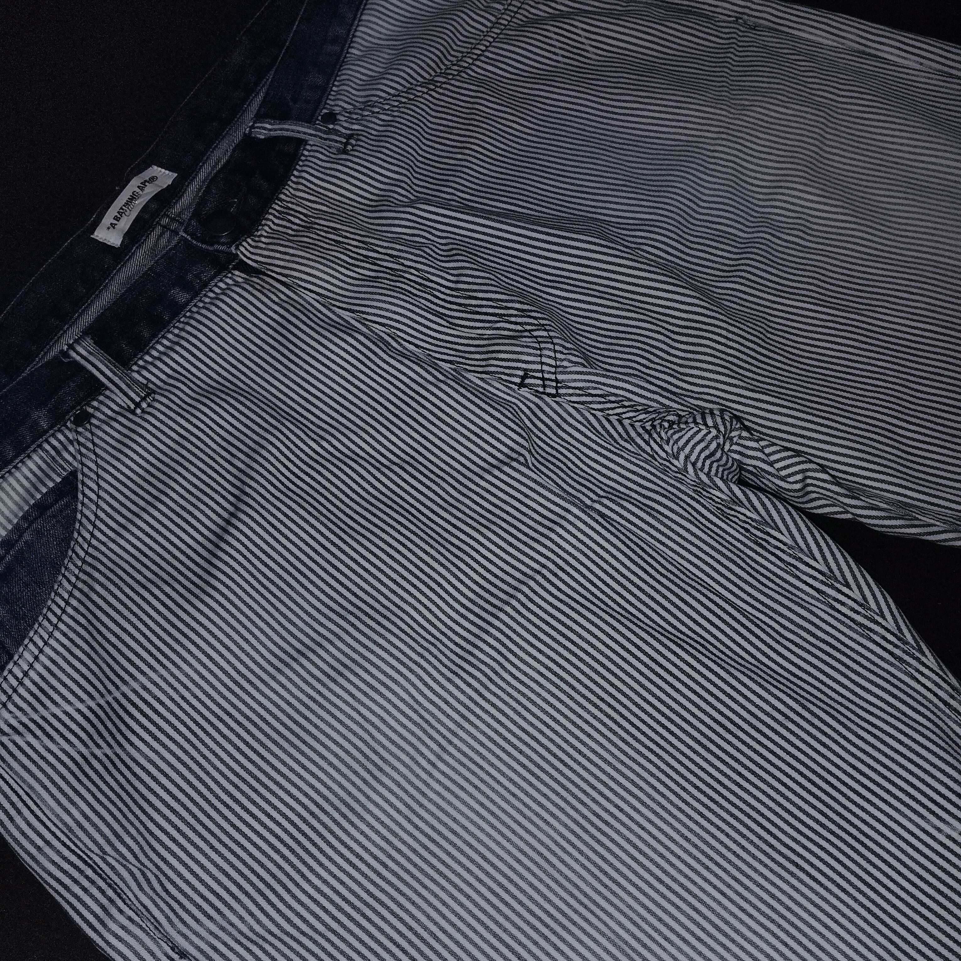 Bape 2008 Bape Denim Hickory Shorts Pants Size US 38 / EU 54 - 4 Thumbnail