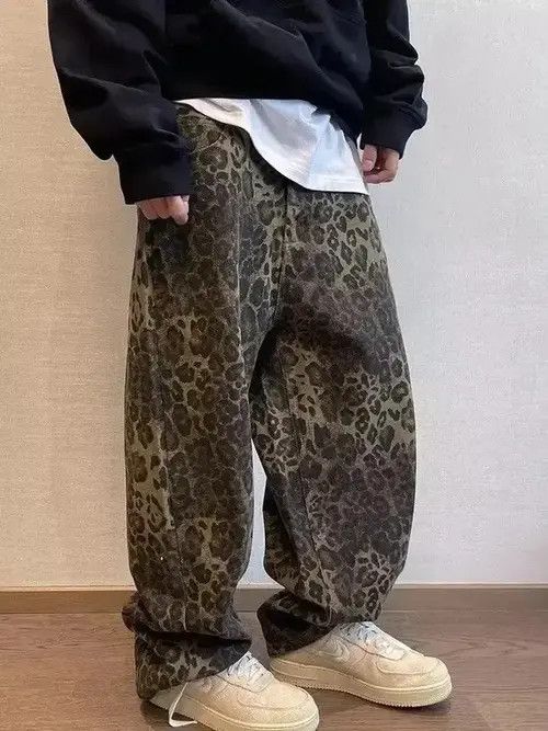 Japanese Brand Leopard Jeans Denim Pant Size US 29 - 1 Thumbnail