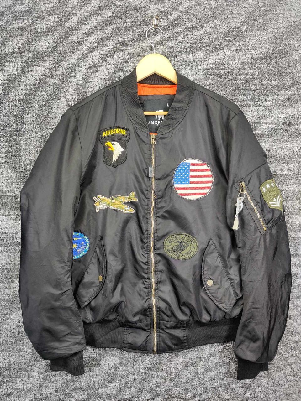 American Stitch Vintage American Stitch MA-1 Bomber Flight Jacket Size US L / EU 52-54 / 3 - 1 Thumbnail