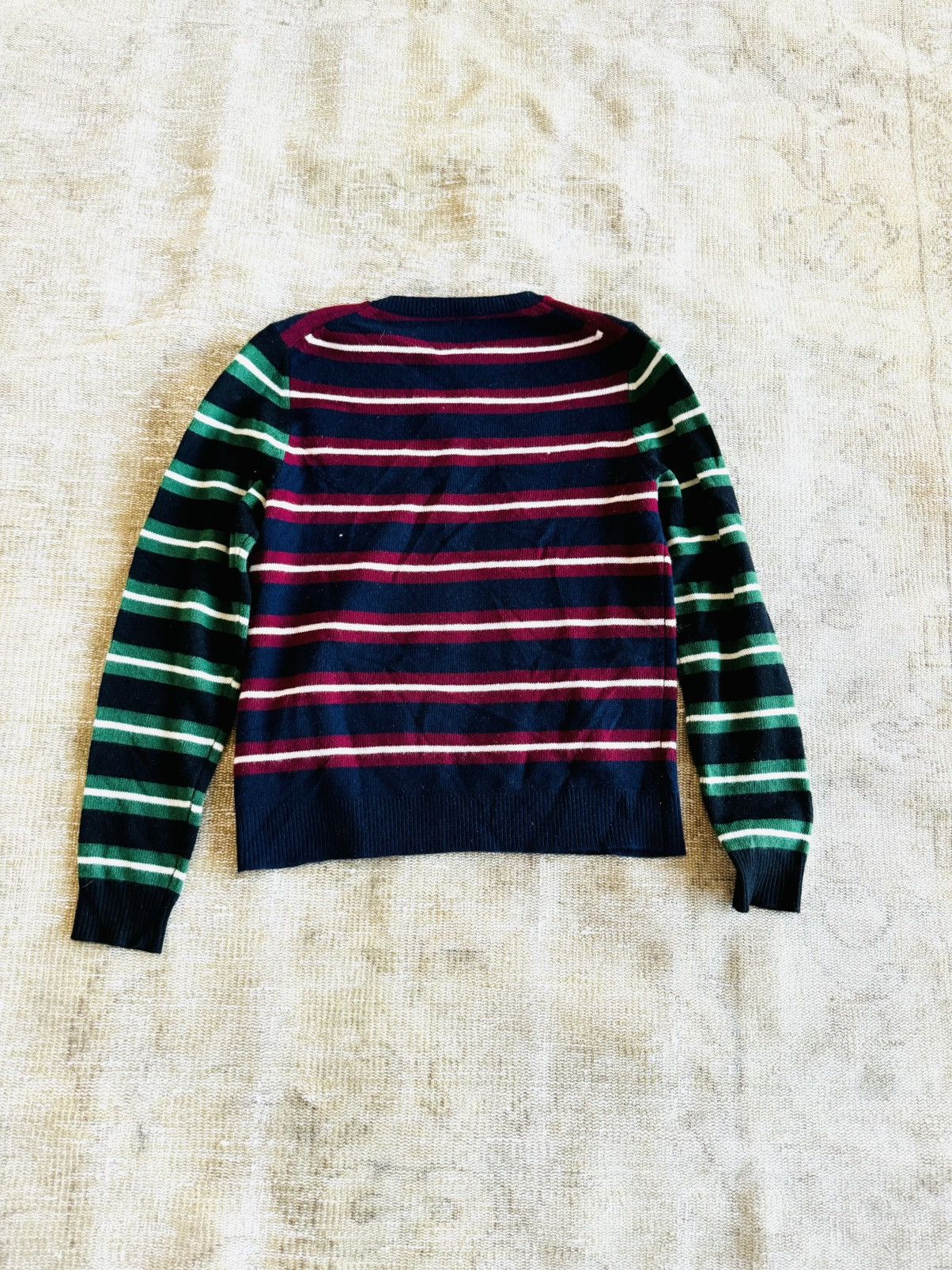 JW Anderson J.W. Anderson striped logo patch sweater jumper sz L Size US L / EU 52-54 / 3 - 2 Thumbnail