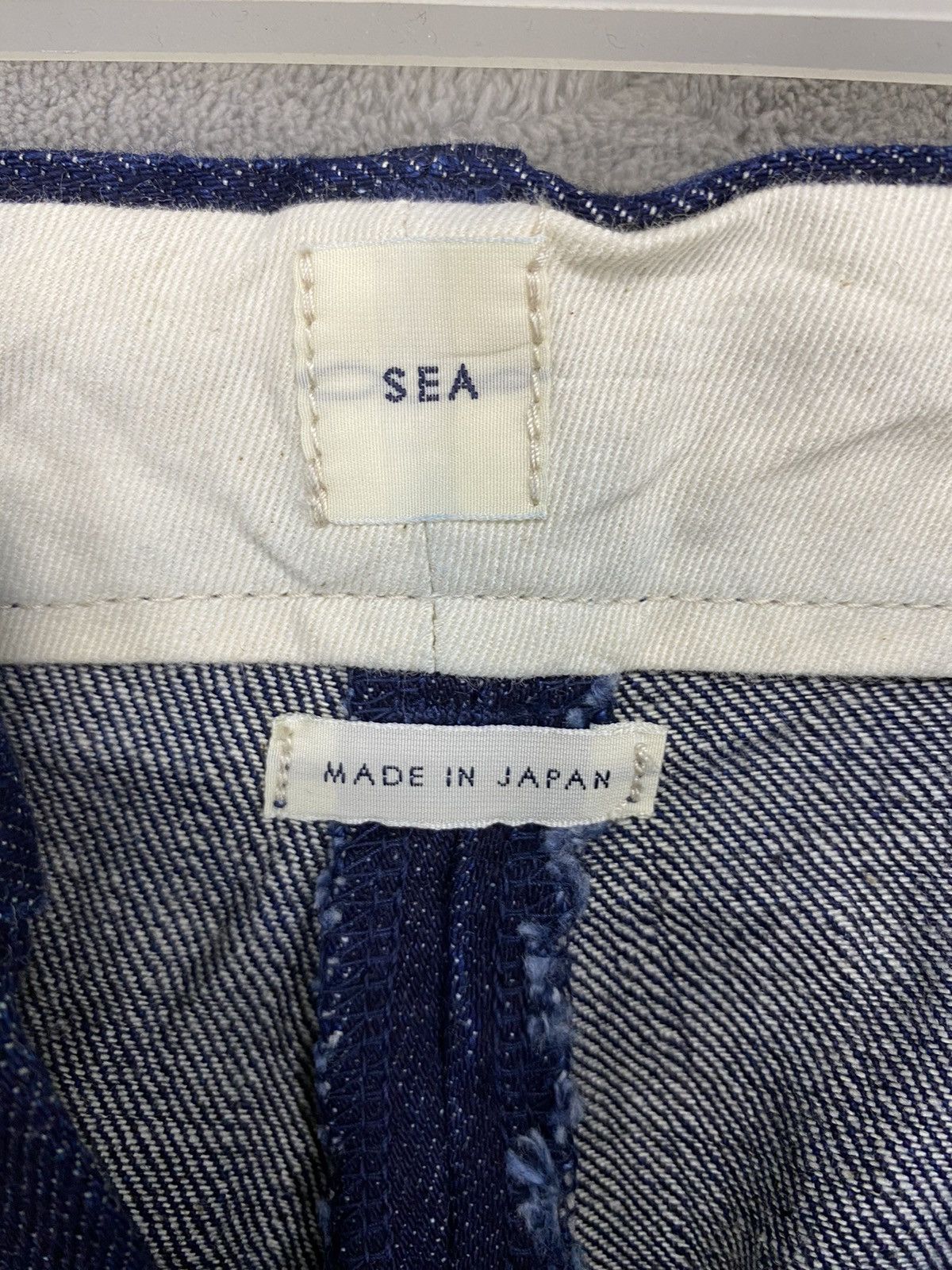 Vintage JAPANESE BRAND SEA BOOTCUT BLIE DENIM SELVEDGE Size US 26 / EU 42 - 9 Thumbnail