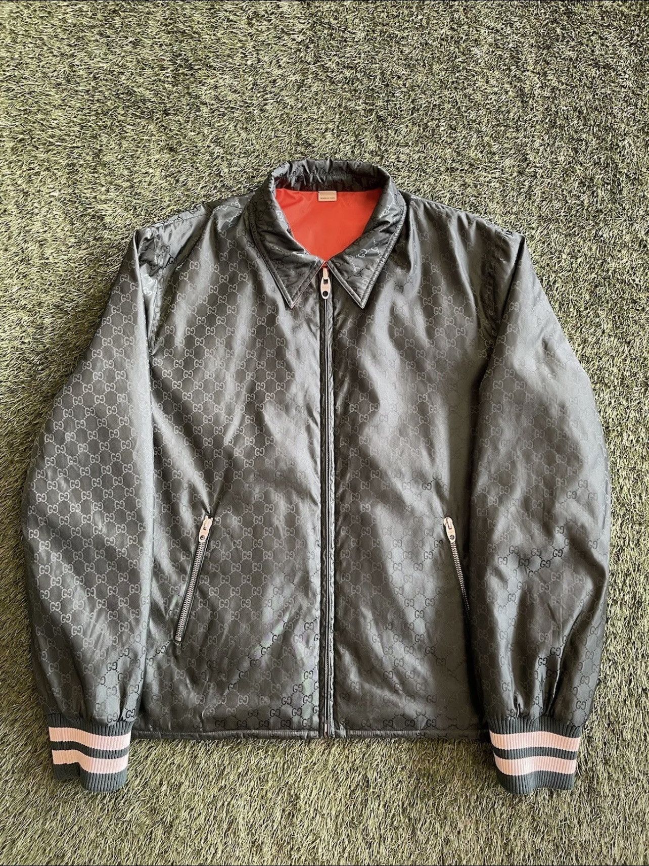 Gucci Size 46 (S) - Gucci Reversible GG Jacquard Bomber Jacket 🔥 Size US S / EU 44-46 / 1 - 1 Thumbnail