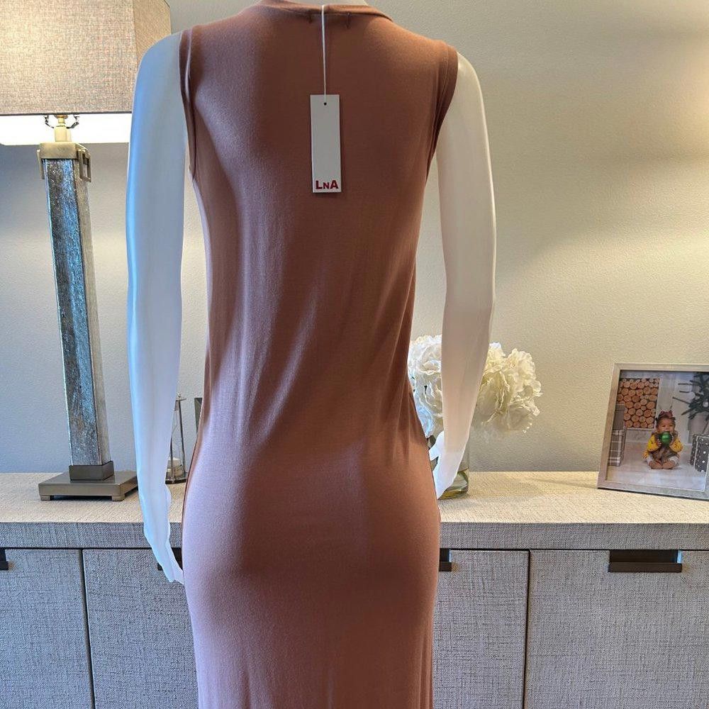 Other LNA Nude Midi Dress Size S / US 4 / IT 40 - 4 Thumbnail