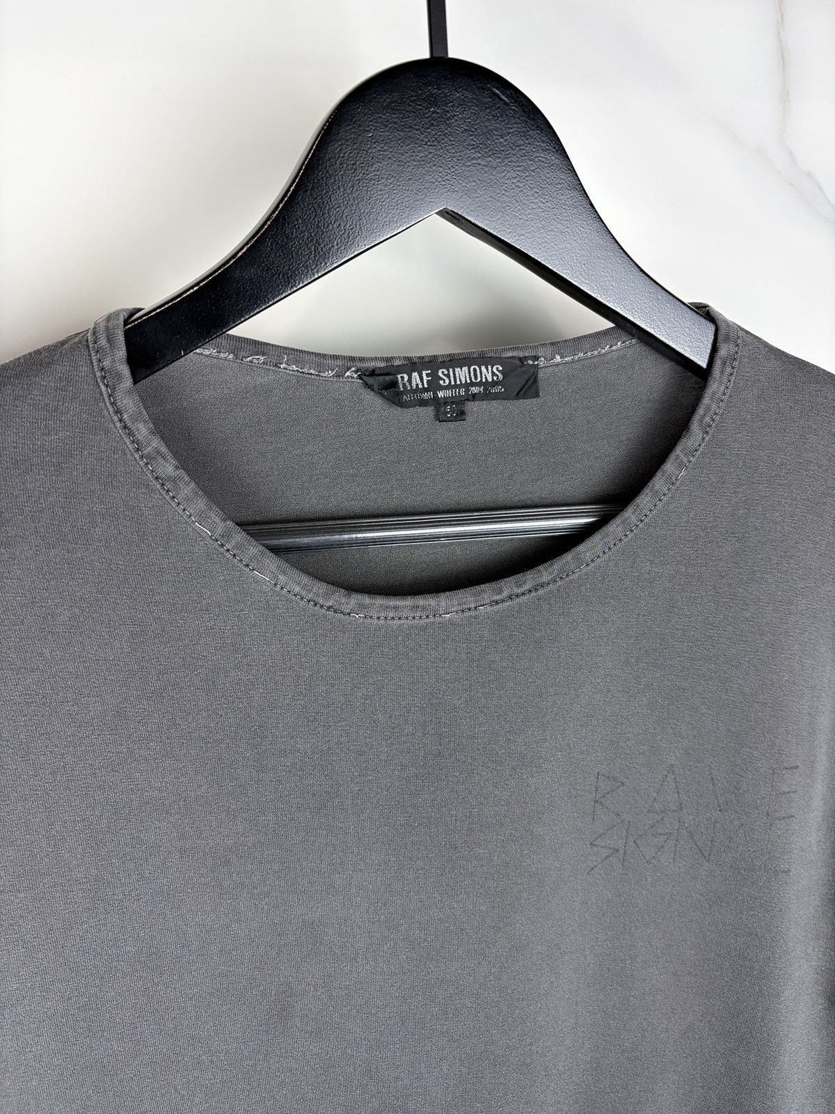 Raf Simons AW04 Raf Simons Waves Rave Signal Gray Longsleeve Tshirt Size US M / EU 48-50 / 2 - 8 Thumbnail