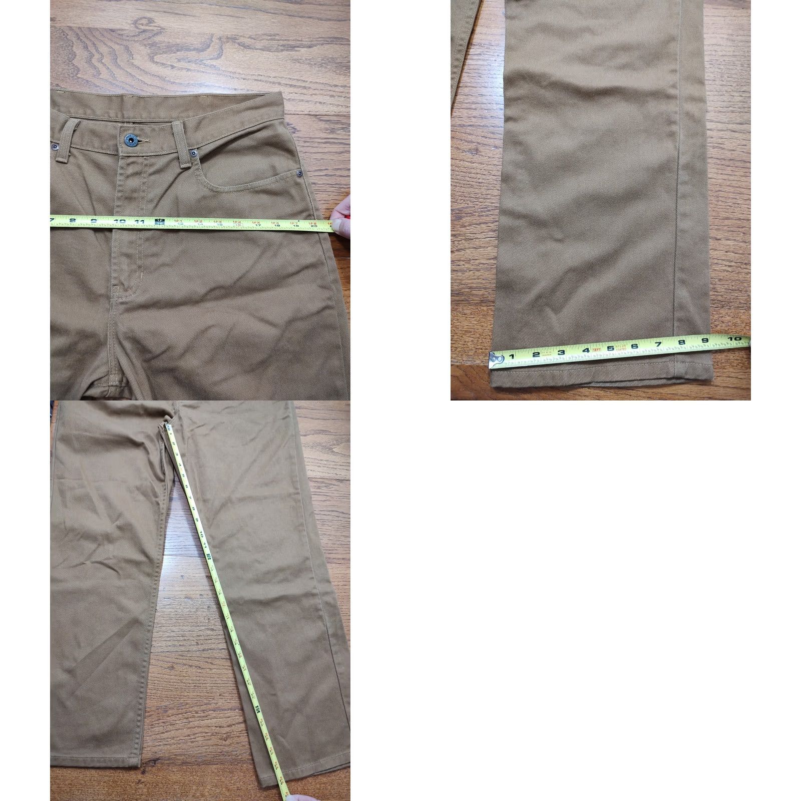Vintage VINTAGE L.L. Bean Jeans Pants 33x29 Brown Cotton Denim 5-Pocket Straight Mens 90s USA Nature Size US 33 - 8 Thumbnail