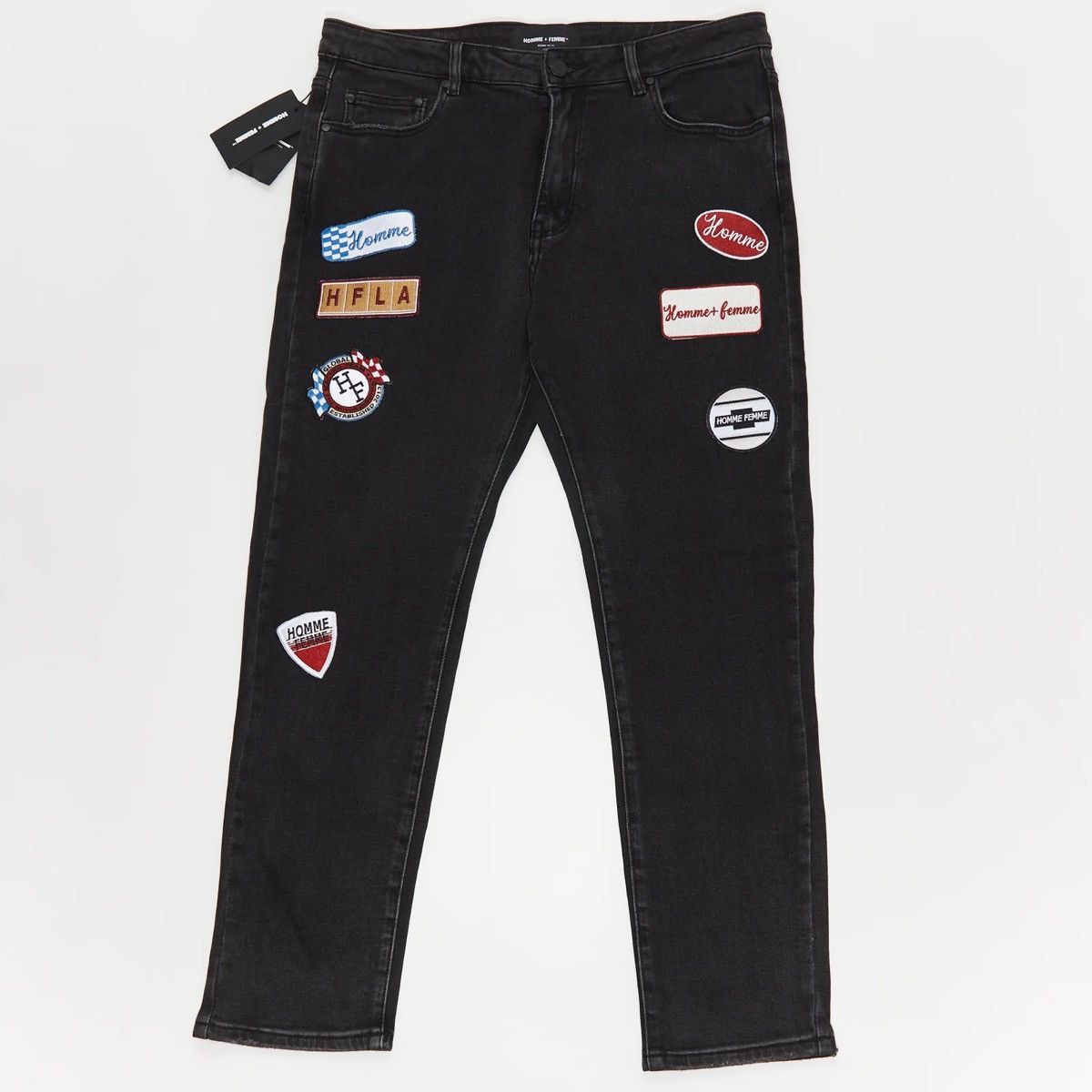 Homme + Femme La HOMME + FEMME PATCHWORK DENIM PANTS Size US 36 / EU 52 - 1 Thumbnail