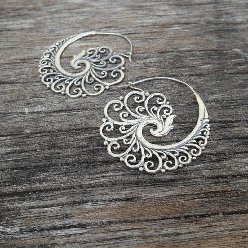Other Vintage Metal Hoop Drop Earrings Size ONE SIZE - 4 Thumbnail
