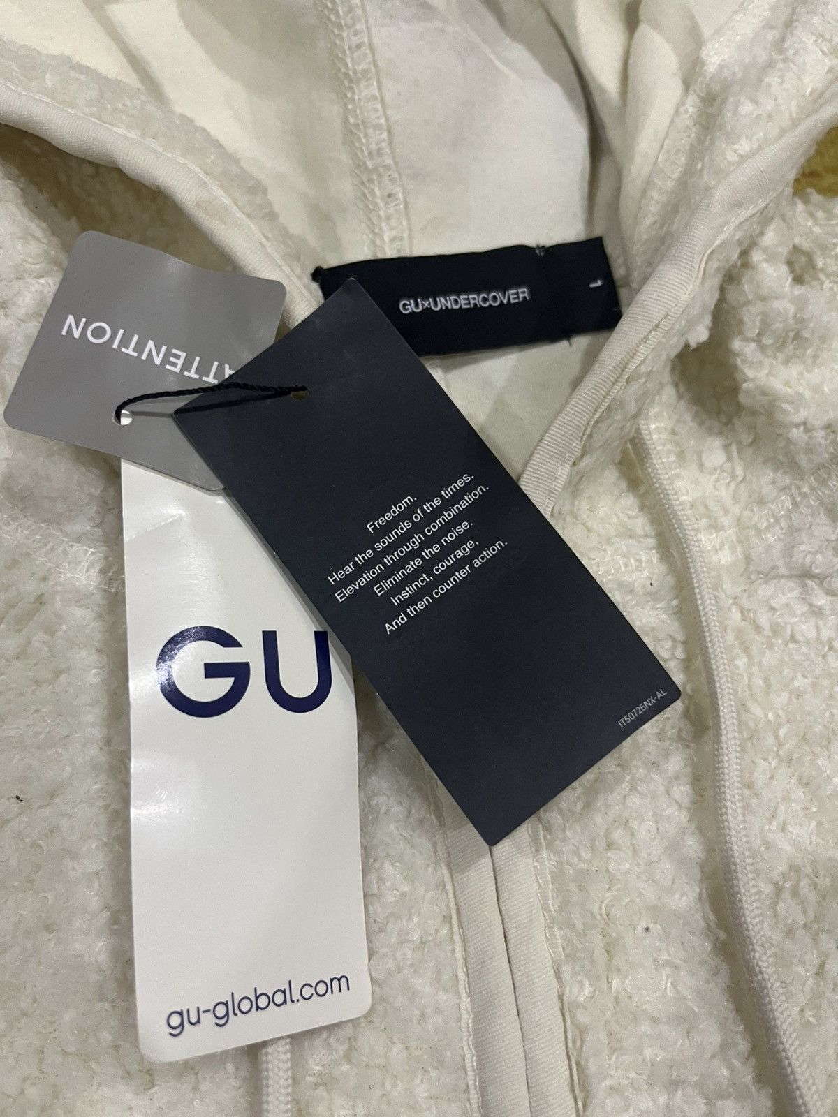 GU × Undercover GU❌UNDERCOVER FLEECE LONG JAKET HOODIE Size US L / EU 52-54 / 3 - 7 Thumbnail