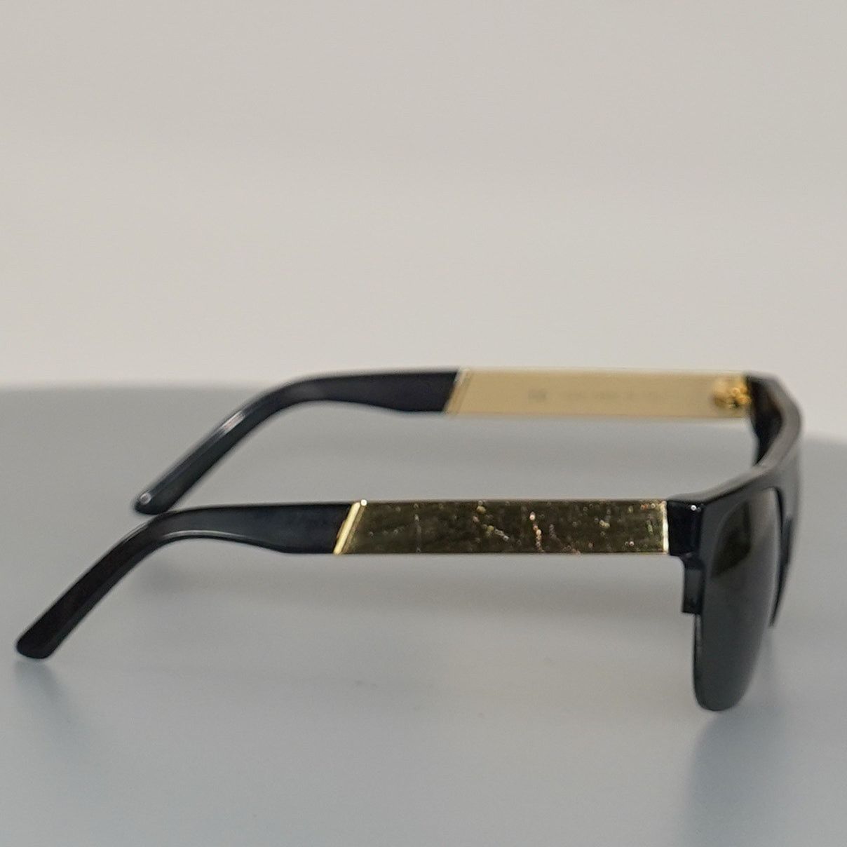 Retrosuperfuture Retrosuperfuture Flat Top Andrea Francis Sunglasses BLK/GLD Size ONE SIZE - 6 Thumbnail