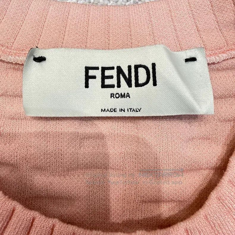 Fendi Fendi SS22 Logo Raised Embossing Sleeveless Dress Size M / US 6-8 / IT 42-44 - 4 Thumbnail