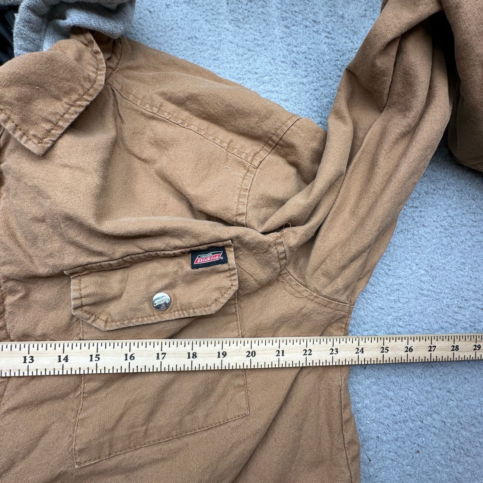 Dickies Dickies Duck Canvas Hooded Work Jacket Mens Large Brown Zip Size US L / EU 52-54 / 3 - 6 Thumbnail