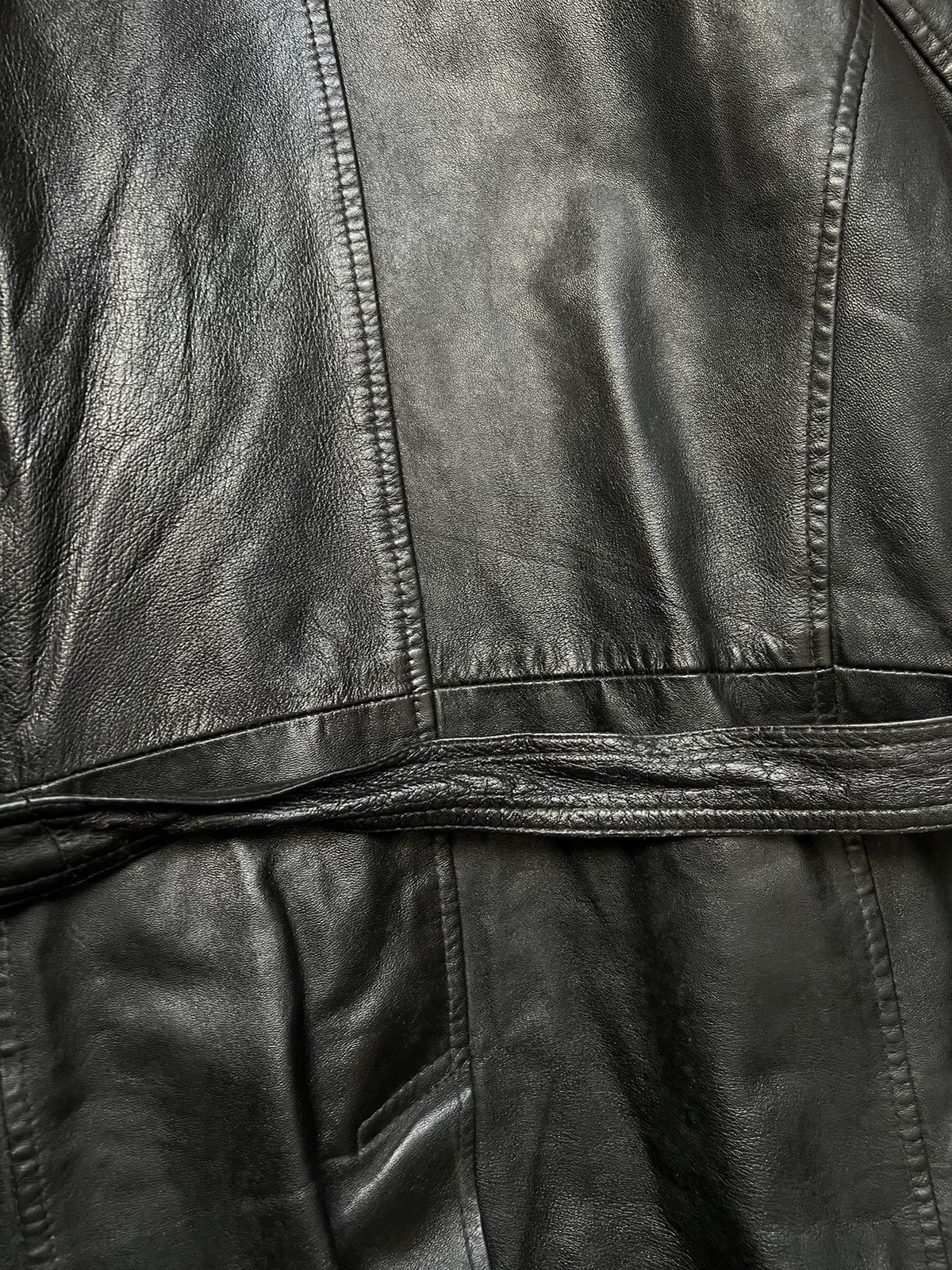 Genuine Leather × Leather Leather couch long jacket Size L / US 10 / IT 46 - 9 Thumbnail