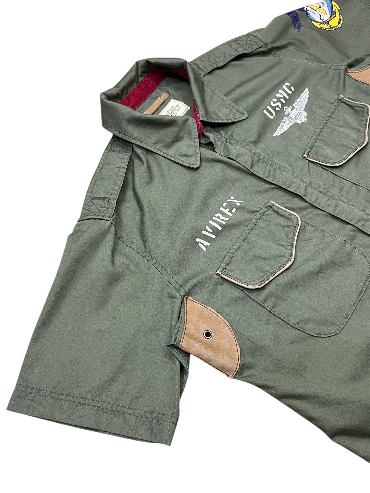 Avirex 💀Vintage Avirex USMC VMF-214 Whistling Death Shirt Size US L / EU 52-54 / 3 - 15 Thumbnail