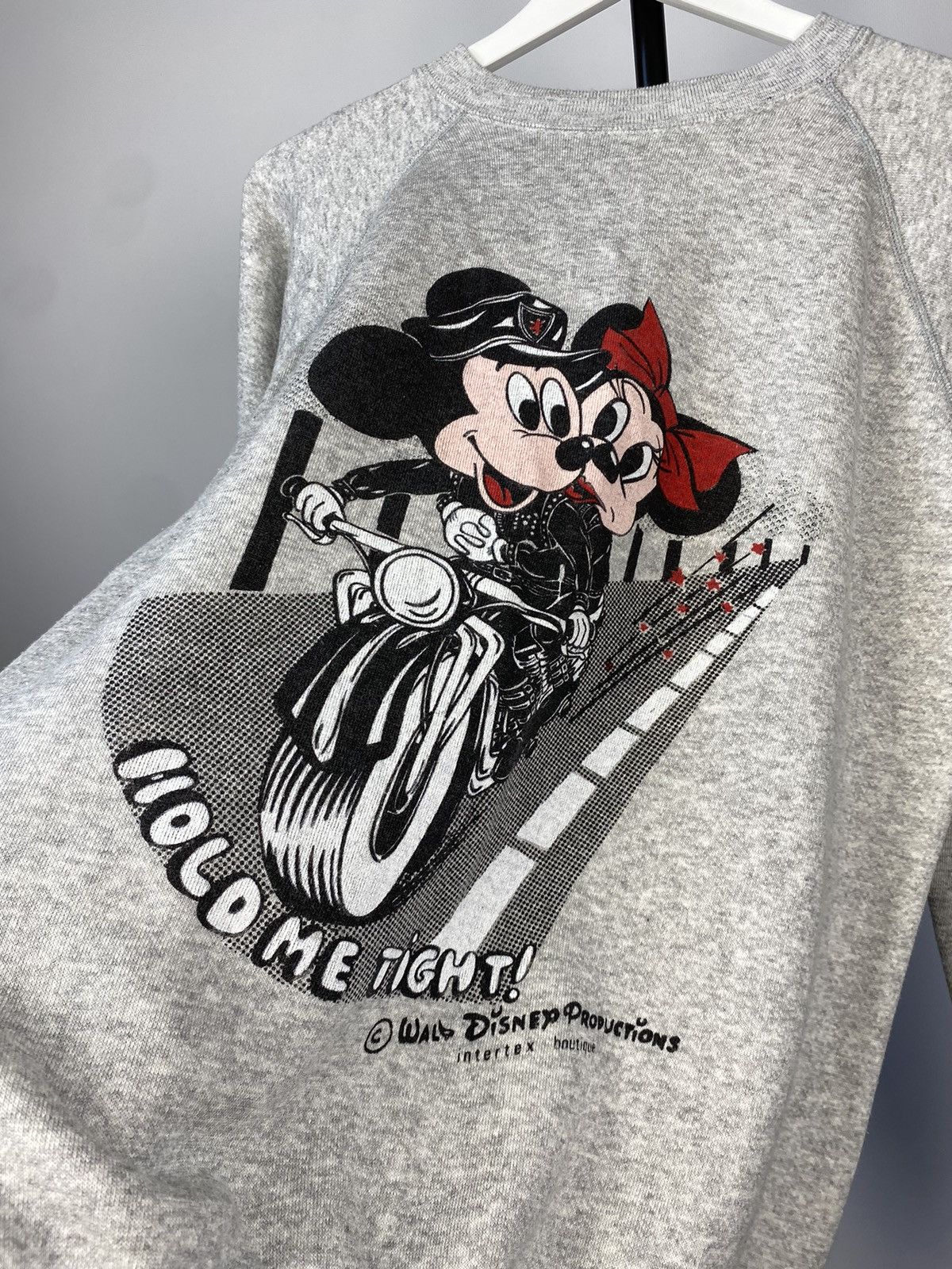 Cartoon Network × Disney × Vintage 80s Disney BIKER MOTO Mickey Mouse crewneck sweatshirt Size US M / EU 48-50 / 2 - 3 Thumbnail