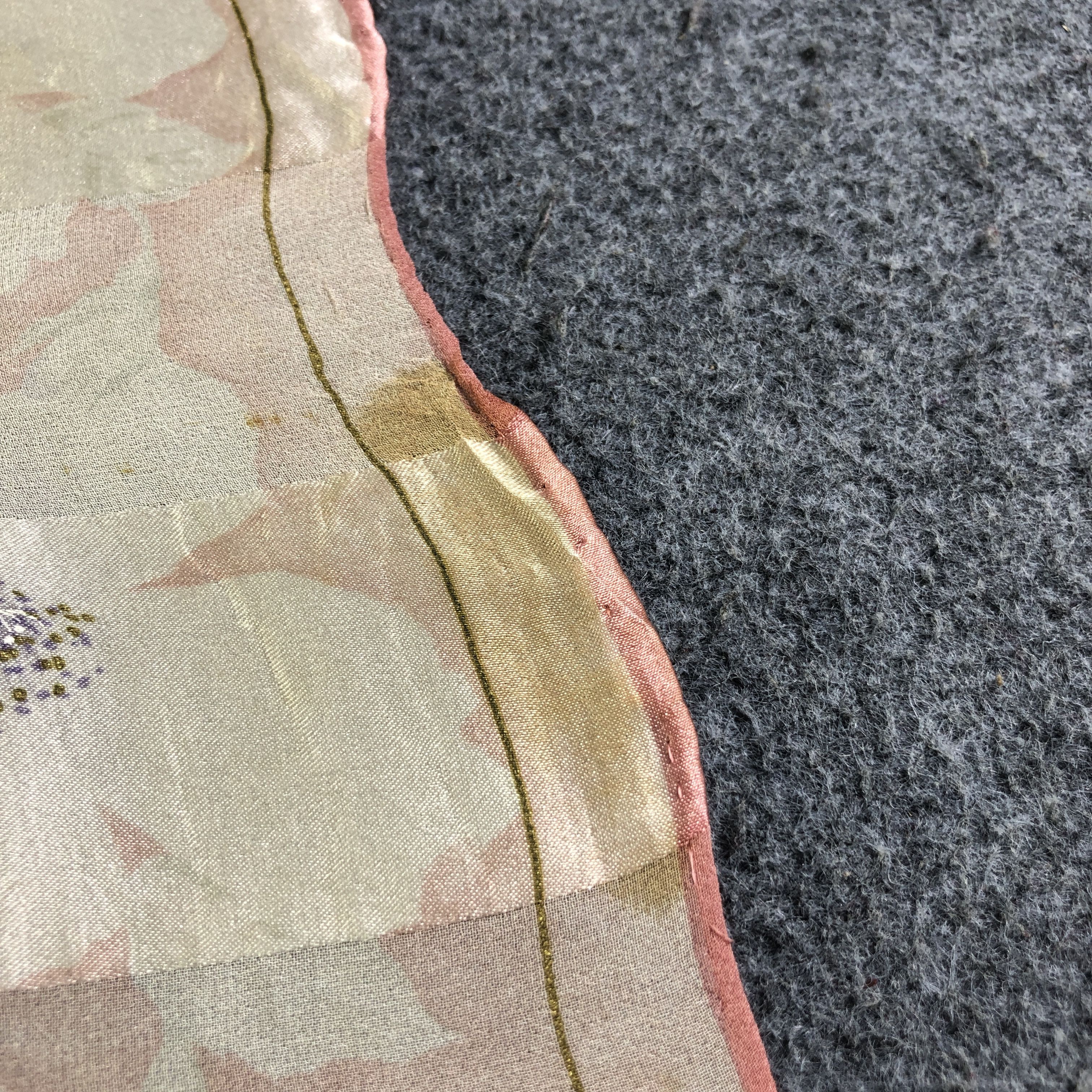 Japanese Brand Jun Ashida Floral Hand Rolled Silk Scarf M1004 Size ONE SIZE - 9 Thumbnail