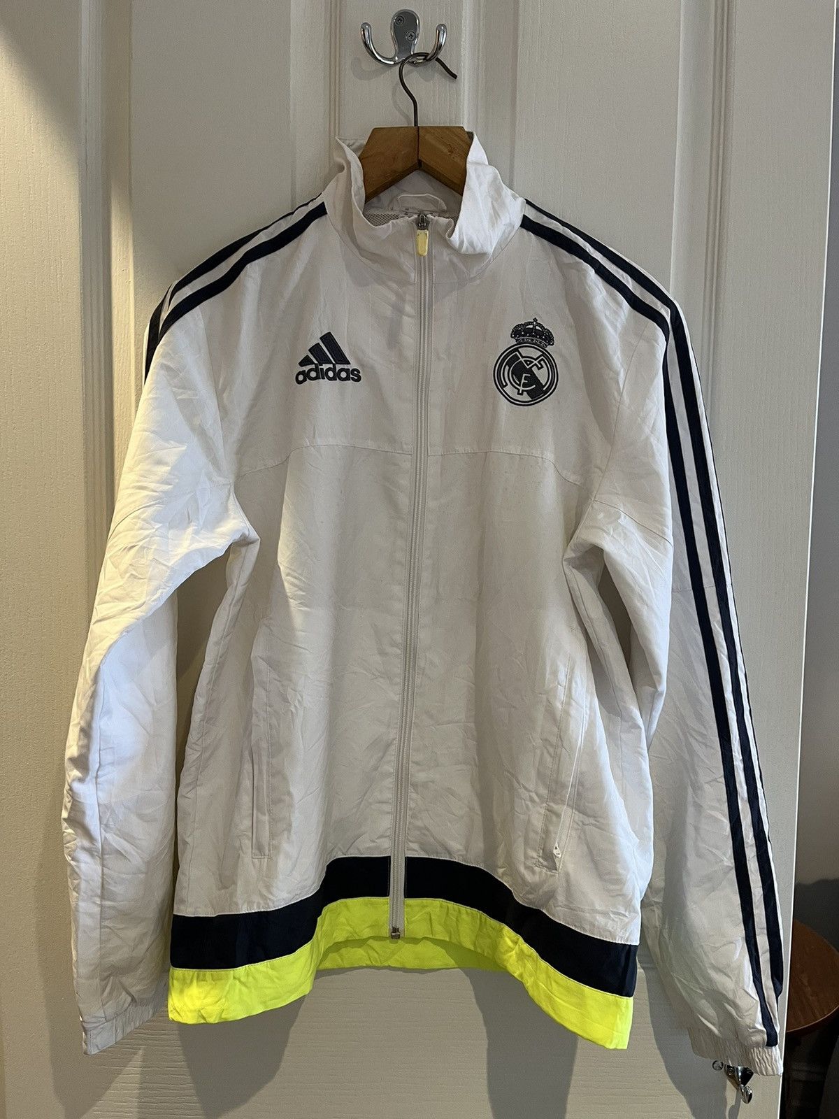 Adidas Real Madrid Training Jacket White Adidas Men’s Size US XS / EU 42 / 0 - 1 Thumbnail