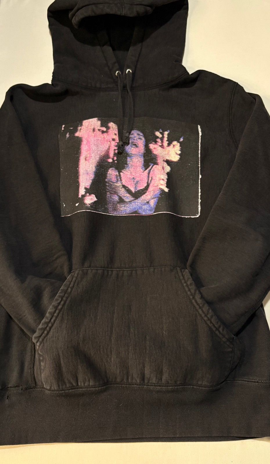 Supreme Supreme Madonna Burning Crosses Hoodie | Grailed