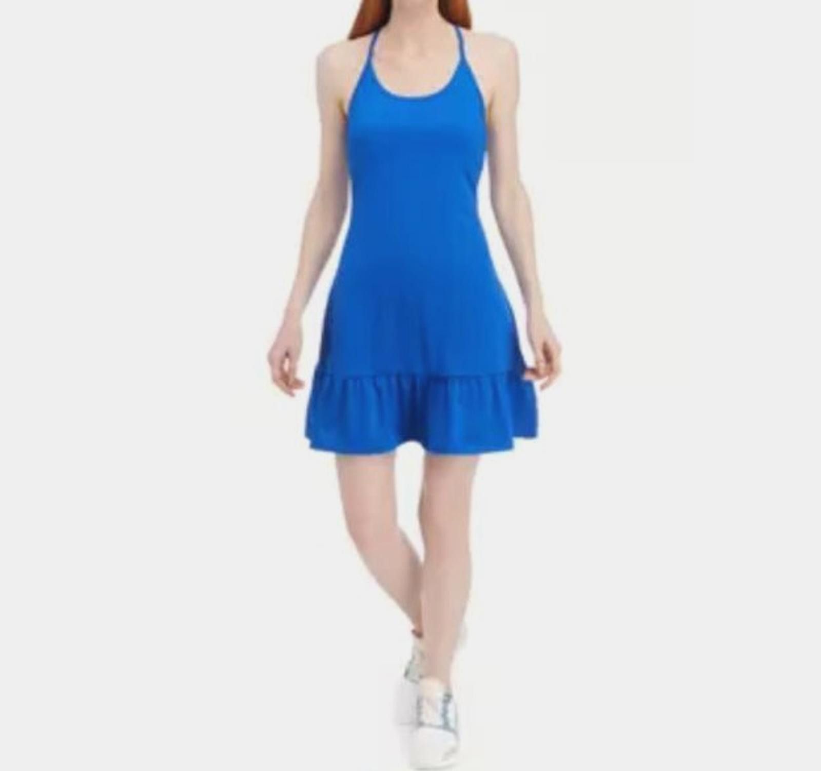 Designer Crown & Ivy Tank Running Skort Dress with Ruffled Hem Size ONE SIZE - 1 Thumbnail