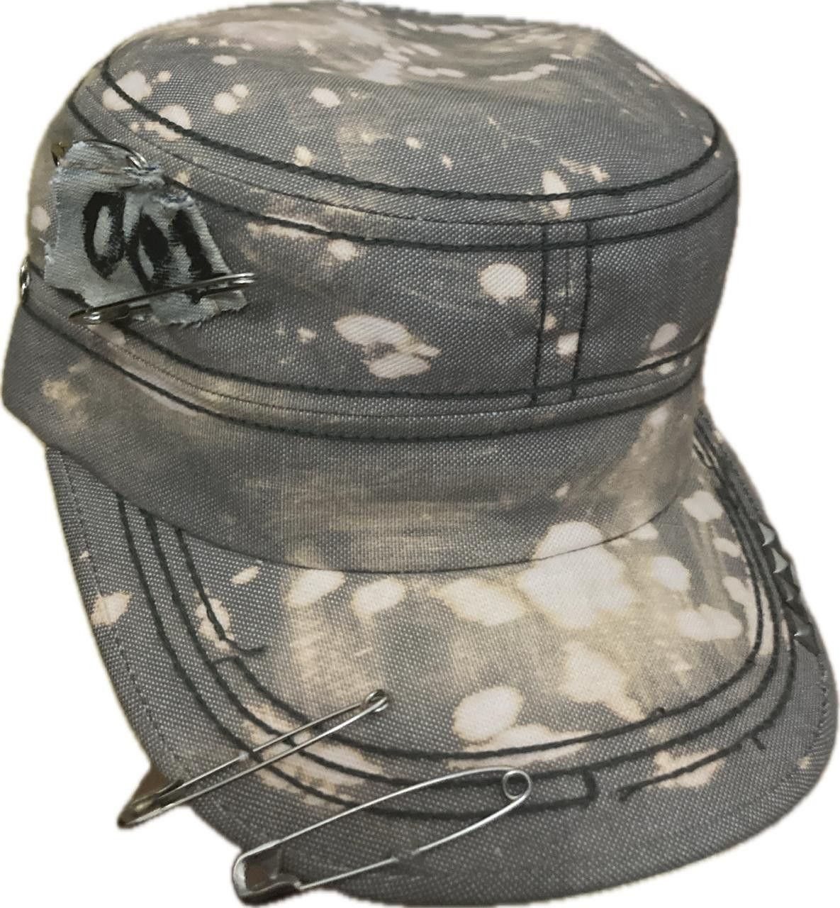 Other Distressed Safety Pin Cadet Cap - Reworked Custom 1of1 Size ONE SIZE - 2 Thumbnail