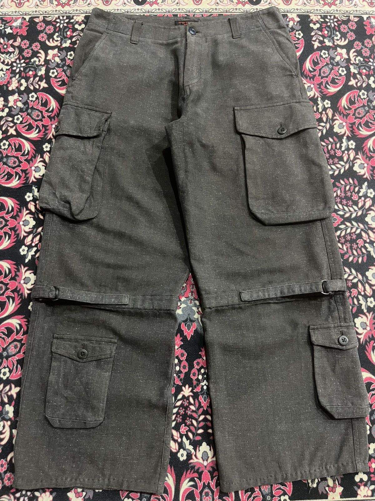 291295=Homme 291295 Homme Multi Pocket Tactical Cargo Strap Pants Size US 33 - 3 Thumbnail