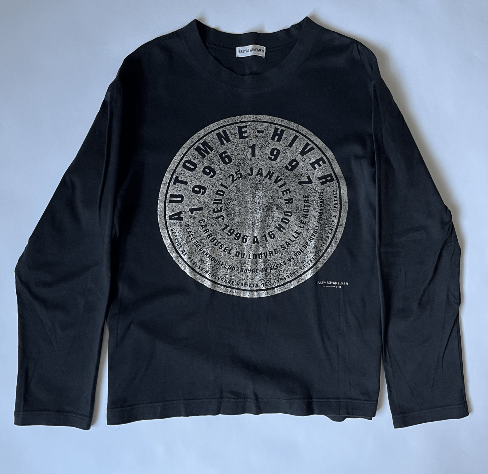 Issey Miyake AW96 Silver Print Longsleeve Tee Size US M / EU 48-50 / 2 - 1 Thumbnail