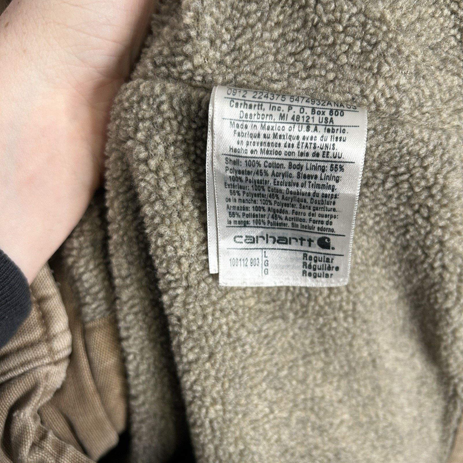 Carhartt Vintage Carhartt Sherpa-Lined Muskegon “Frontier Brown” Size US L / EU 52-54 / 3 - 12 Thumbnail