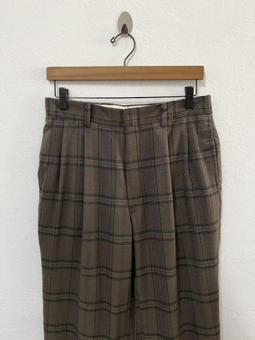 Vintage Vintage Plaid Tartan Wool Pant Size US 30 / EU 46 - 3 Thumbnail