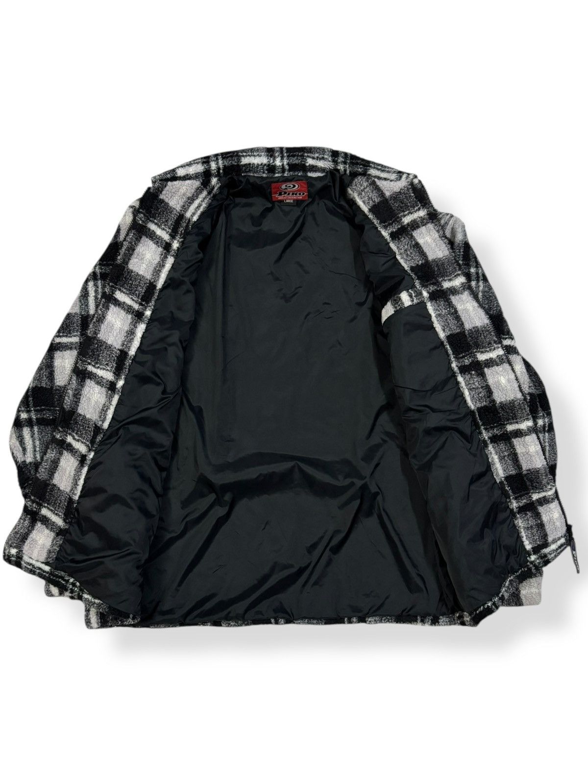 Vintage Piko Hawaiian Plaid Fleece Zipper Gorpcore Jacket