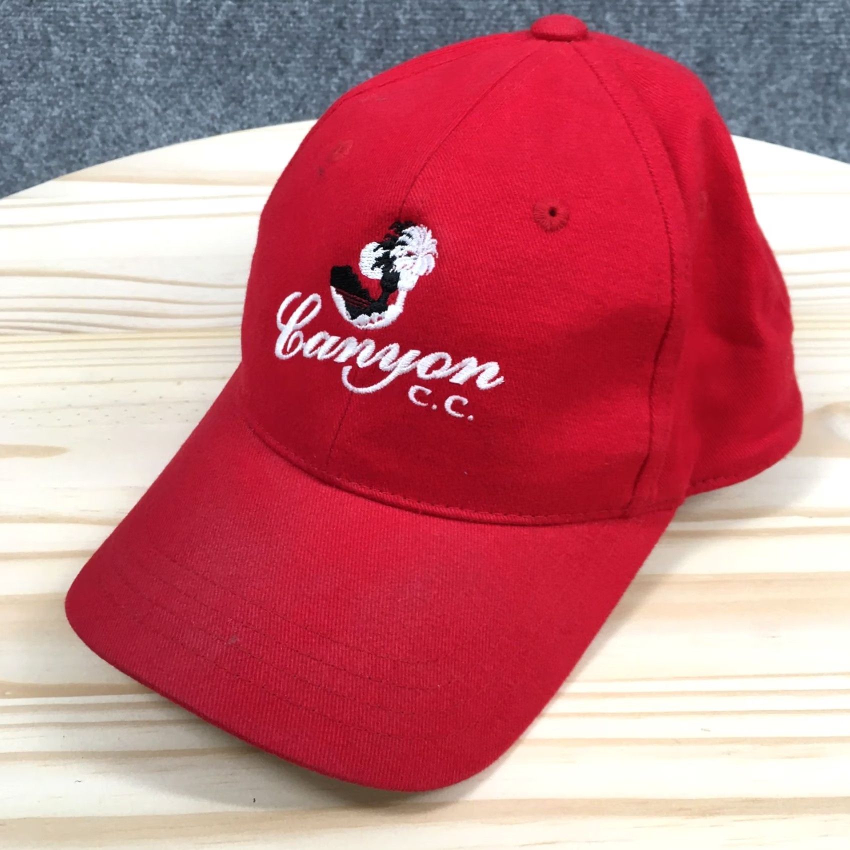 Imperial Imperial Canyon Baseball Cap Hat Cotton Embroidered Logo Red White One Size Mens Cap Size ONE SIZE - 2 Thumbnail