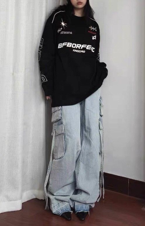 Japanese Brand × Vintage Retro punk f1 racing style long sleeve shirt Size US XXL / EU 58 / 5 - 4 Thumbnail