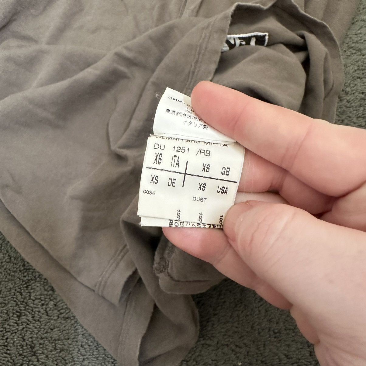 Rick Owens Archive Rick Owens Spring 2008 Eagle Long Sleeve Shirt Size US XS / EU 42 / 0 - 7 Thumbnail