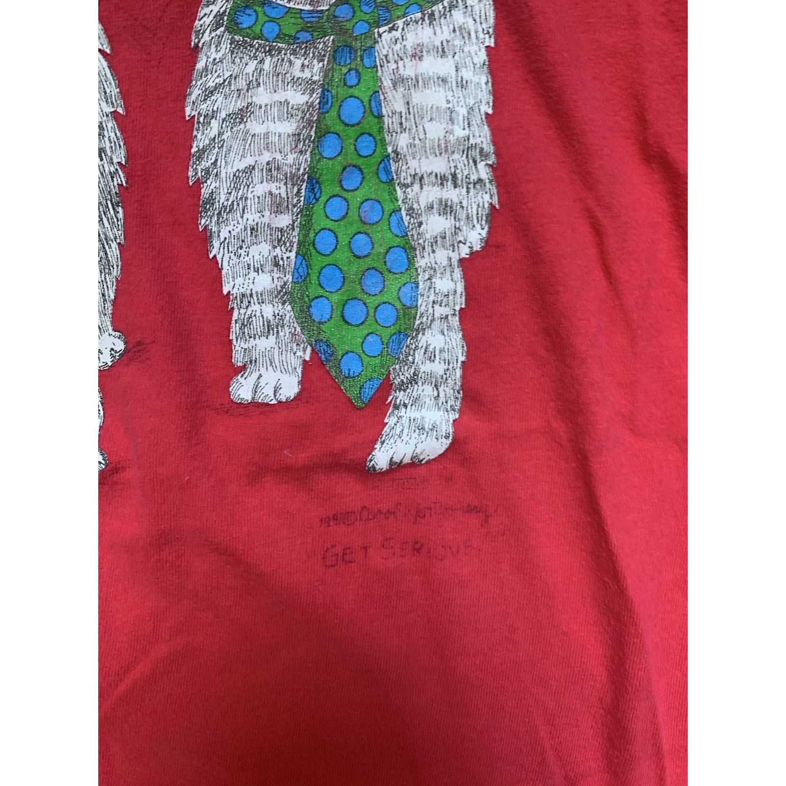 Hanes Vtg 1991 Cat Comedic Carol Montgomery Tee Size Large Size US L / EU 52-54 / 3 - 3 Thumbnail