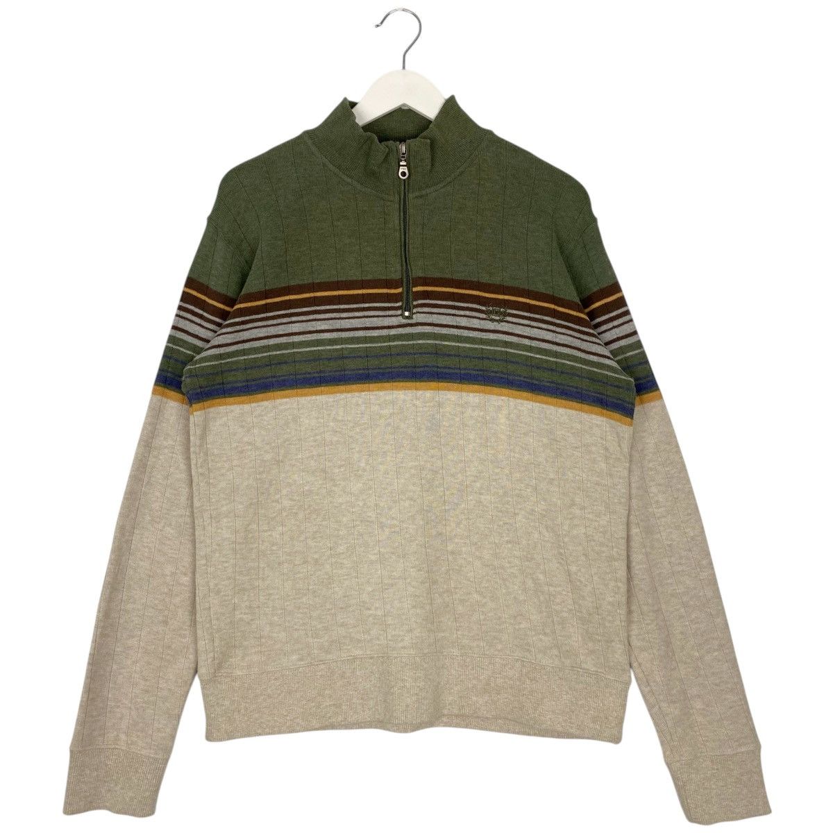 Vintage Vintage Chaps QuaterZip Sweatshirt Green Pullover Size M Size M / US 6-8 / IT 42-44 - 1 Thumbnail