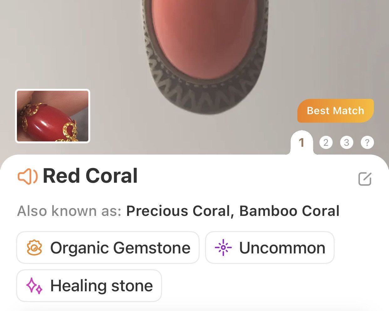 Handmade Handcrafted vintage bead red coral wood drop necklace Size ONE SIZE - 9 Thumbnail