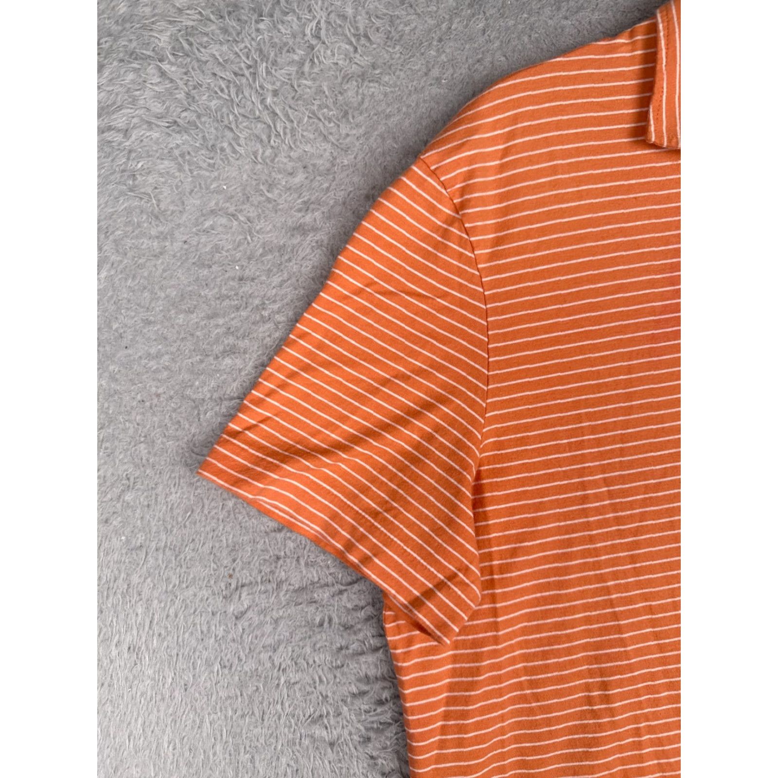 Ralph Lauren Polo Ralph Lauren Shirt Men XL Orange Stripe 100% Pima Cotton Golfer Size US XL / EU 56 / 4 - 3 Thumbnail