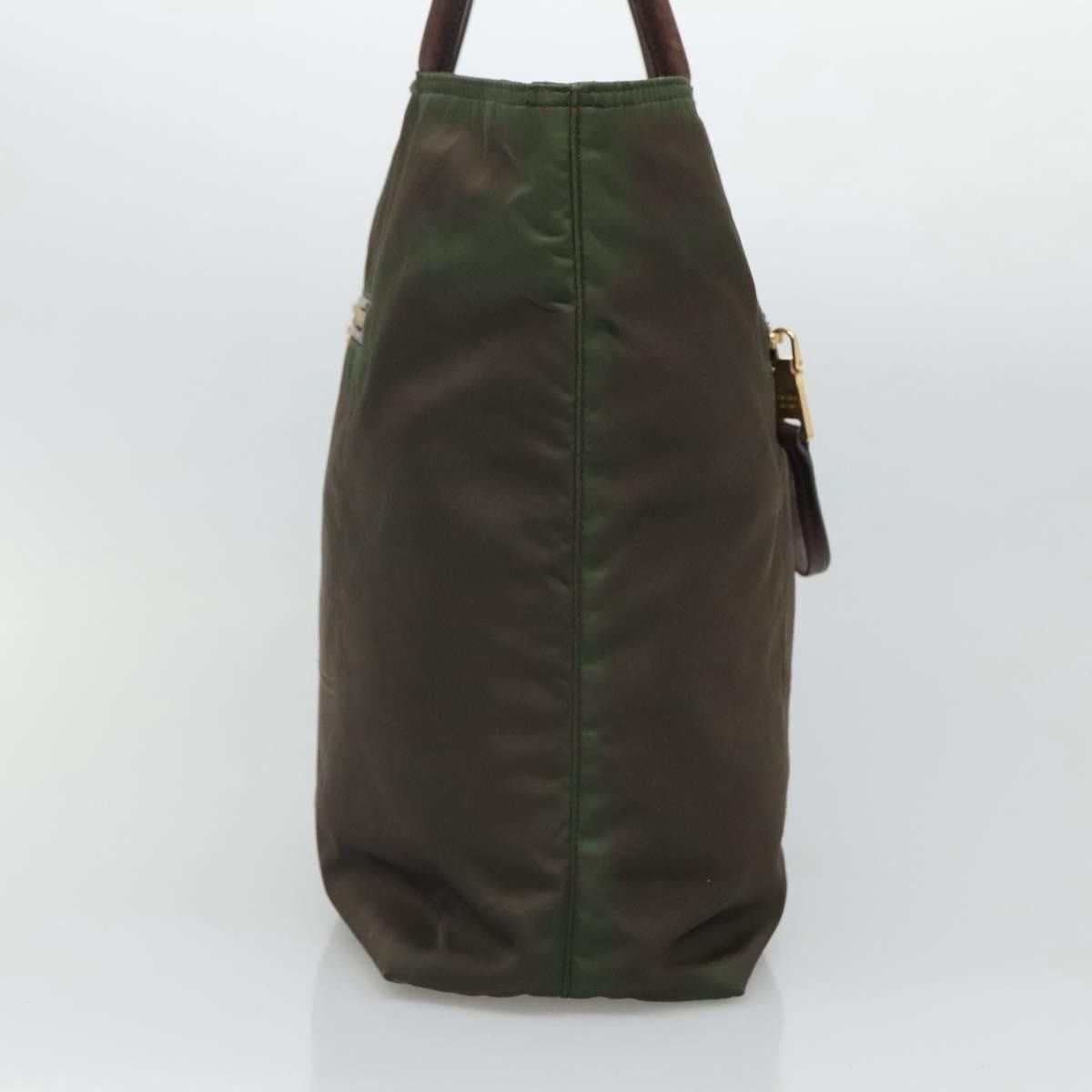 Prada PRADA Tote Bag Nylon Khaki Gold Size ONE SIZE - 4 Thumbnail
