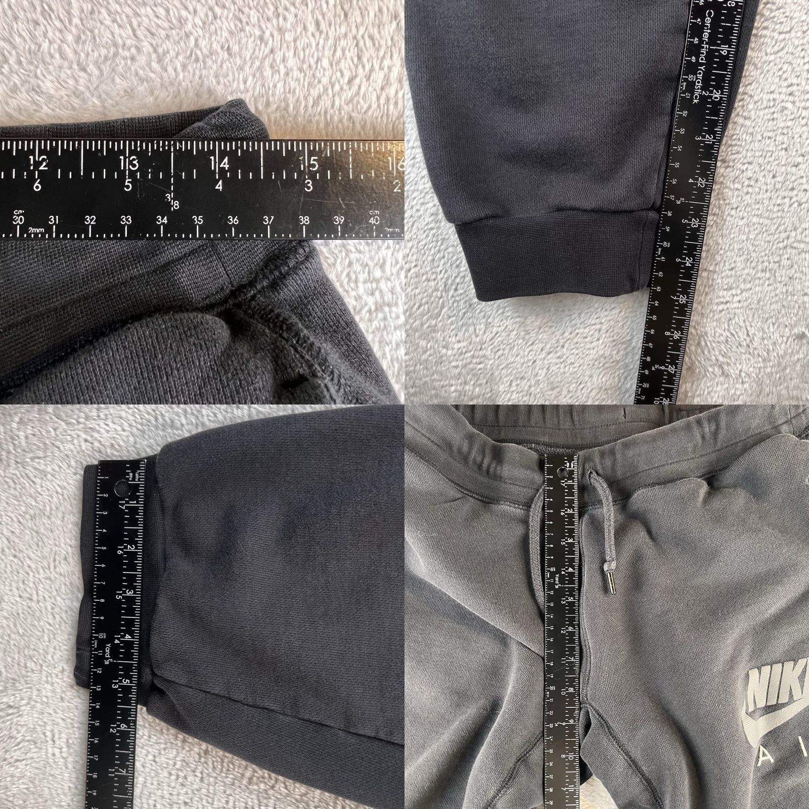 Nike Nike AW77 Cuff Fleece Tapered Joggers Sweatpants Men's M Black Nike Pants Jogger Athletic Regular Sl Inseam See Images Distressed Swoosh Logo Size US 31 - 8 Thumbnail